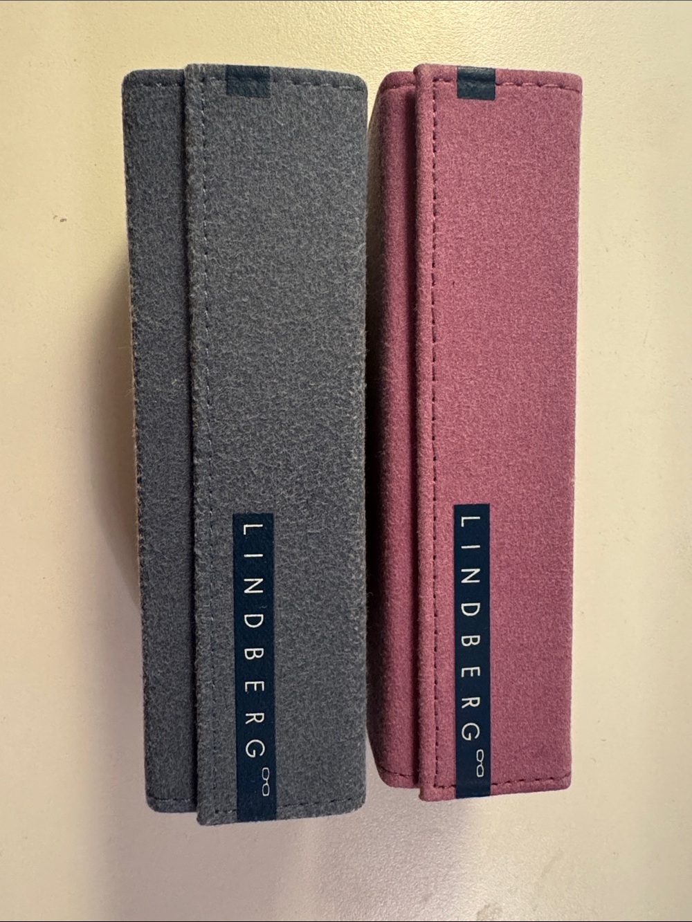 2x Lindeberg Felt Eyewear Kids Empty Glasses Case Holder